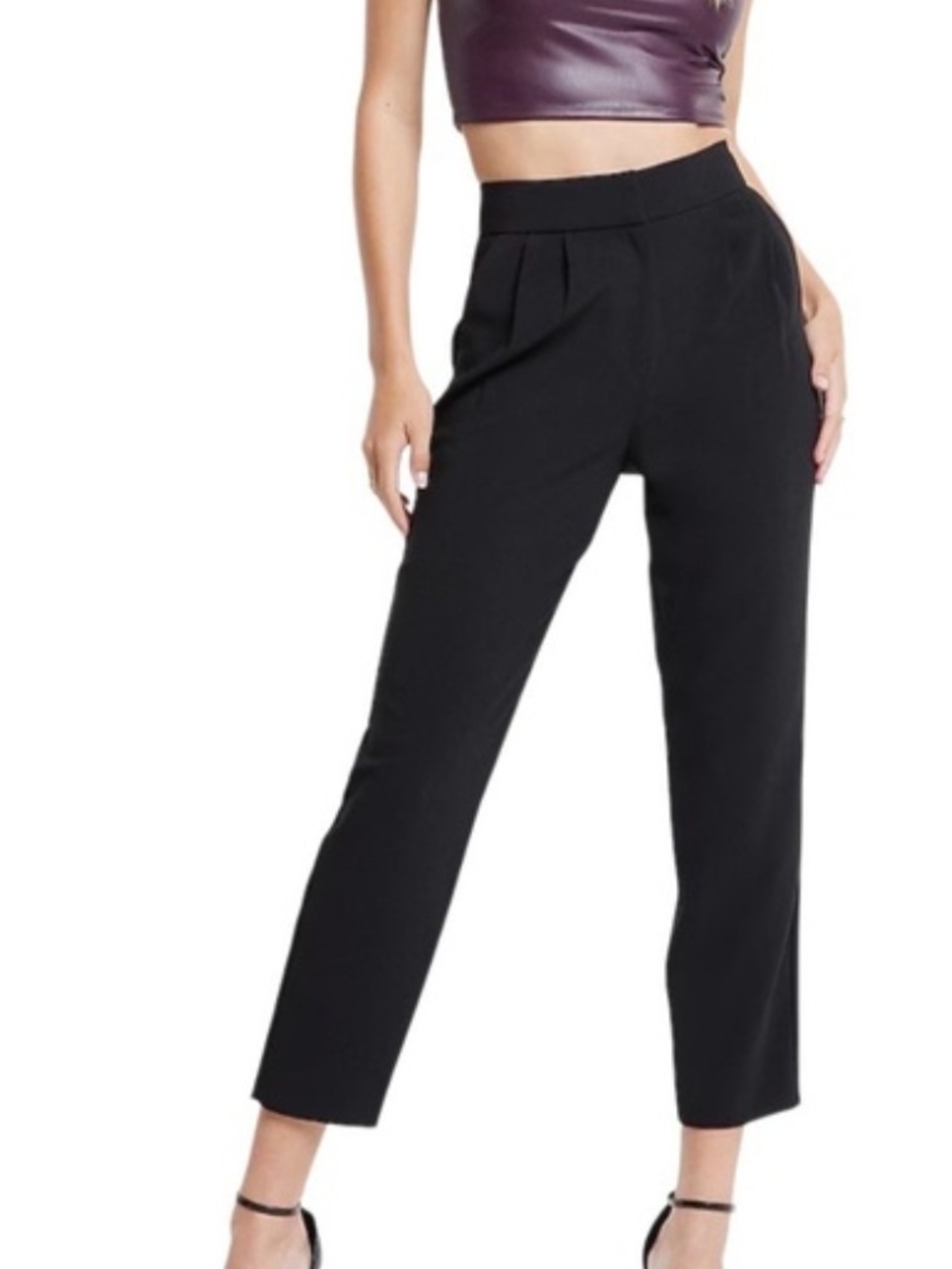 Express Women's Black Tailored High-Waist Pants, SZ 6, EUC